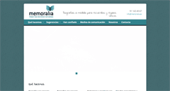 Desktop Screenshot of memoralia.es